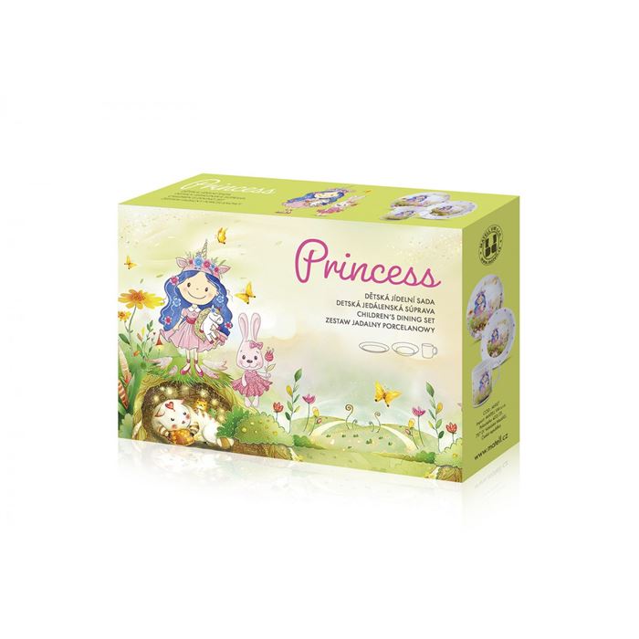Detská súprava porcelánu PRINCEZNÁ, 3-dielna
