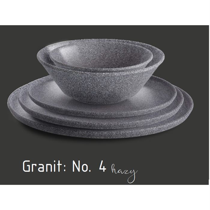 Tanier plytký rovný 26 cm GRANIT No. 4 hazy