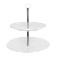Stojan 2-poschodový – porcelán, etažér