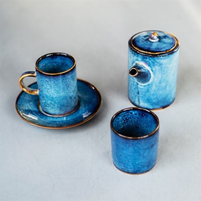Šálka na espresso 90 ml vysoká DEEP BLUE