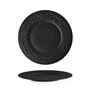 Tanier plytký 27 cm STONE čierny