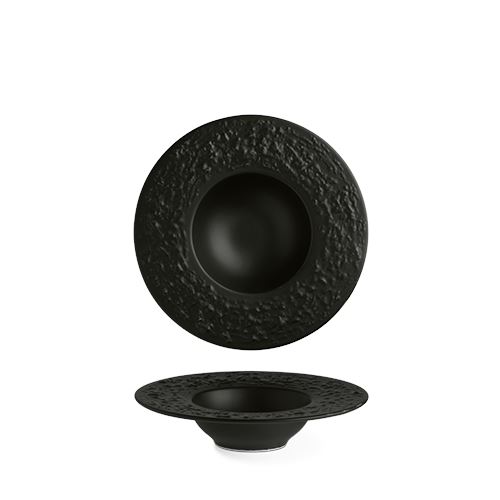 Tanier hlboký 18 cm STONE čierny