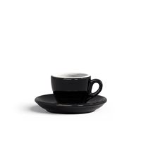 Šálka+podšálka ROSA NERO caffe 60 ml čierna