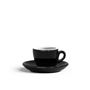 Šálka+podšálka ROSA NERO caffe 60 ml čierna