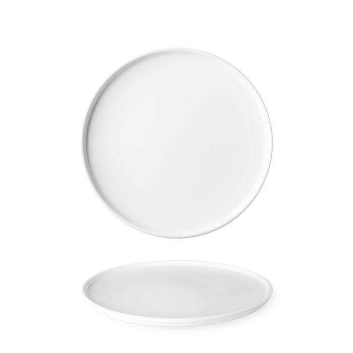 Tanier plytký rovný 24 cm OPTIMO white glazed