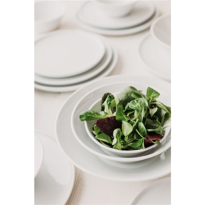 Tanier plytký dezertný rovný 16 cm OPTIMO white glazed