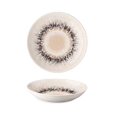 Tanier hlboký pasta coup 26 cm ISABELL SPHERES BROWN