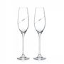Poháre na sekt s kryštálikmi 210 ml COSMIC (2 ks)