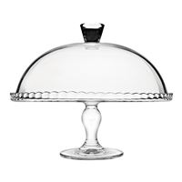 Podnos na tortu sklenený na nohe + poklop, priemer 32,2 cm Patisserie