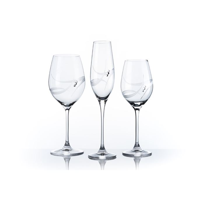 Poháre na víno s kryštálikmi 470 ml GALAXY(2 ks)
