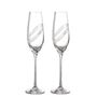 Poháre na sekt s kryštálikmi 210 ml SPARKLING RING (2 ks)