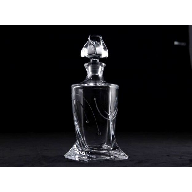 Dekorovaná whisky fľaša STAR 850 ml