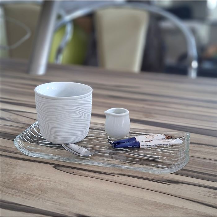 Tácka 24x14 cm VASSOIO glass