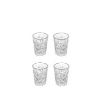 Brúsené poháriky- štamperlíky 20 ml Lissie set (4 ks)