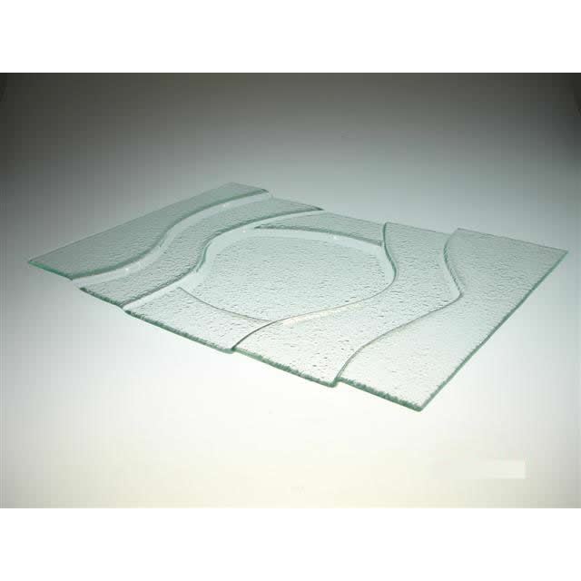 Servírovací tác 50x35 cm číry 540004 gul. dno *posledný kus