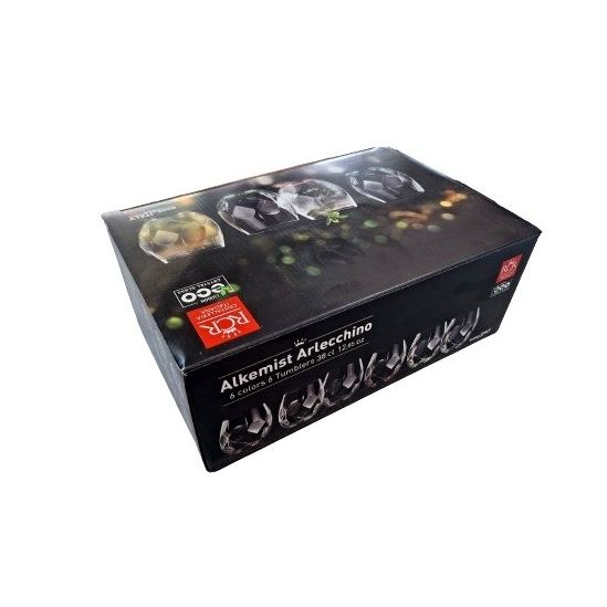 ALKEMIST Arlecchino pohár 3v1 380 ml 6ks (mix farieb)