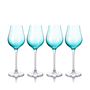 Farebné poháre na prosecco DION 250 ml BLUE (4 ks)