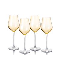 Farebné poháre na prosecco 250 ml YELLOW (4 ks)
