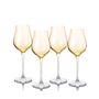 Farebné poháre na prosecco 250 ml YELLOW (4 ks)