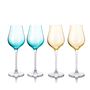 Farebné poháre na prosecco 250 ml MIX (2+2 ks)
