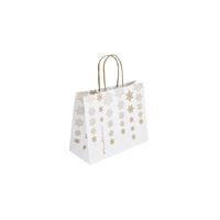 Vianočná taška biela Kristal 25x11x20