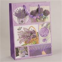 Papierová taška DKTAS17213 levandula 31 × 42 × 11 cm