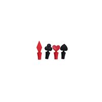 Silikonová zátka na víno - poker, set 4 ks